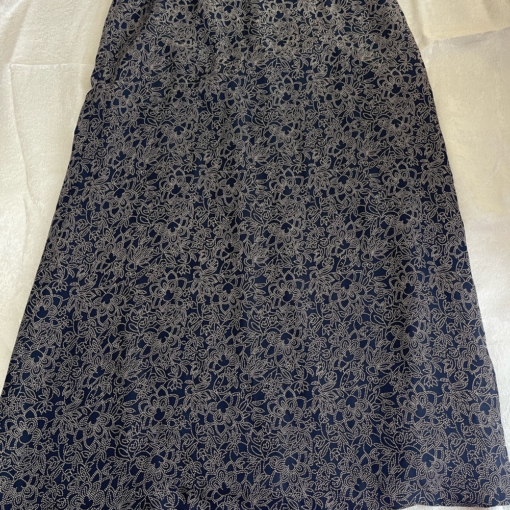 Floral Navy Blue Skirt